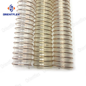 Flexible Air Conditioner Dust Collection Vent PU Steel Wire Duct Hose