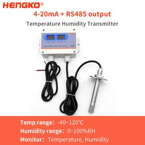 Hg803 Flange Long Tube Split Probe 4-20mA RS485 Temperature and Humidity Transmitter