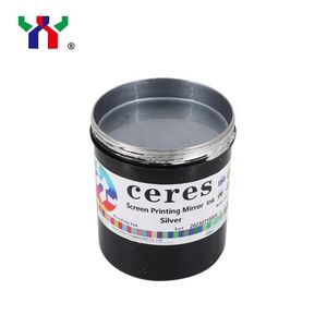Mirror Silver Screen Printing Ink for ABS PC PVC Plastic, Strong Adhesion for Cosmetic Packaging & Panels