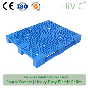 HDPE PP Recycle Euro Stackable Pallet Heavy Duty Tray Hygienic Plastic Pallet for Medicinal Food Transport and Storage