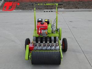 New Agricultural Machinery Gasoline Engine Hand Push Vegetable Peanuts Grain Drill Sower Planter Seeder