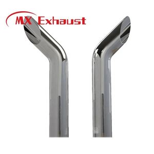 Custom American Universal Bull Horn Exhaust Chrome Stack Pipe 5"*36" for Heavy Duty Truck or Trailer