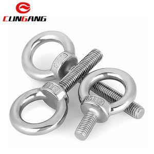 DIN 580 M24 M48 Heavy Duty Carbon Steel C20 Stainless Steel Lifting Eye Bolts