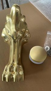 Bathrooms Brushed Gold, White, Plate Nickel Zinc Alloy Clawfoot