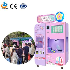 Custom Coin-Operated Card Commercial Cotton Candy Vending Machine for Restaurant