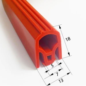 Oven Door Food Grade Heat Resistant Sound Insulation Durable Oil-Resistant Extruded Flexible E Shaped Silicone Rubber Strip
