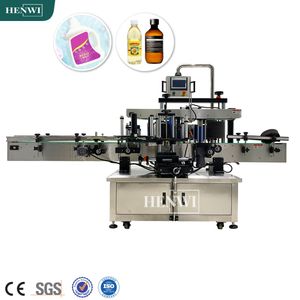 Automatic Glass Bottle Front Back Double Side Labeling Machine Liquid Soap Bottle Labeler