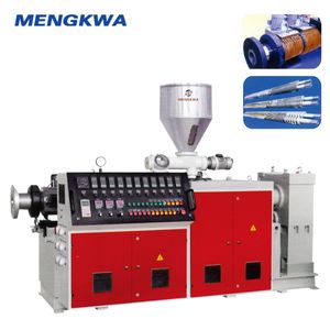 Plastic PVC Conical Twin Screw Plastic Extruder Machine