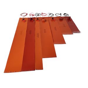 Customized 110 V Industrial Flexible Silicone Rubber Heater Heating Pad with Thermostat