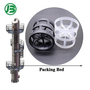 Seawater-Resistant PVC Pall Rings Cooling Tower Approved UV Stabilized