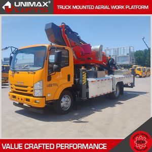 All-Terrain Unimax Tmp200d Tmp300d Tmp350d Tmp450d Tmp600d 20m 30m 40m 45m 60m Truck Boom Lift Bucket Truck High Lift Bucket Truck Telescopic Boom Truck
