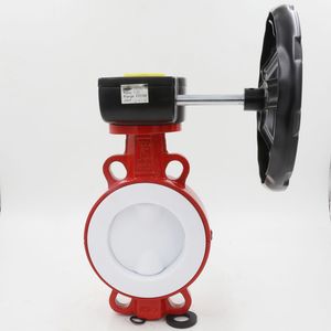 Handle PTFE Seat Wafer Carbon Steel Wcb Butterfly Valve
