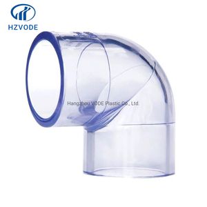 UPVC Clear 90 Degree Elbow for Water Treatment with High Quality