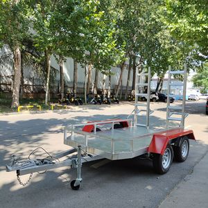 Hot Dipped Galvanized 6X4 7X4 7X5 8X5 10X5 12X6 Farm Used Heavy Duty Single Axle Box Trailer