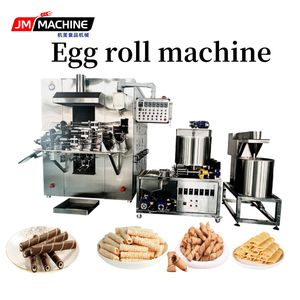 Automatic Egg Roll Machine for Making Different Shapes of Wafer Stick Automatic Pillow-Shaped Egg Roll Production Line