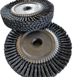 Small Abrasive Nylon/ Steel Wire/ Nylon/ Sisal Cylinder Roller Wheel Cleaning Brush