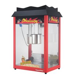Premium 16oz Popcorn Machine with Cart for Events