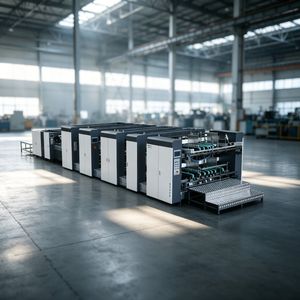 Two Piece Folder Gluer Machine Automatic Lock Bottom Corrugated Carton Box Folding Gluing Machinery