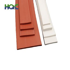 High Temperature Resistant Flat Square White Sponge Foam Silicone Seal Strip