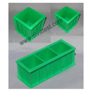 Concrete Cement Mortar Mold ABS Plastic Three Gang Cube Mould