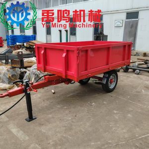 Tractor-Drawn 1-Ton Trailer for Small-Horsepower Tractors Brand New Agricultural Trailer Carriage.