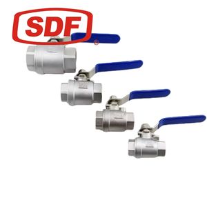 Premium Sanitary Stainless Steel 2-Piece Threaded Ball Valve