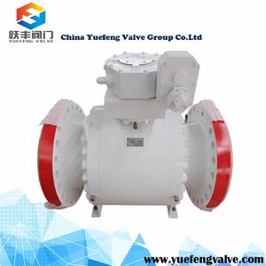 Gas Industrial Gear Operate Metal to Metal Seat API Trunnion Ball Valve