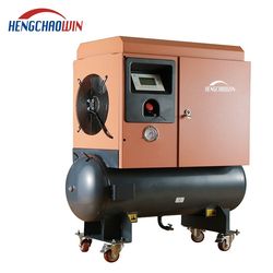 220V 110V Single Phase Air Screw Compressor with Air Tank