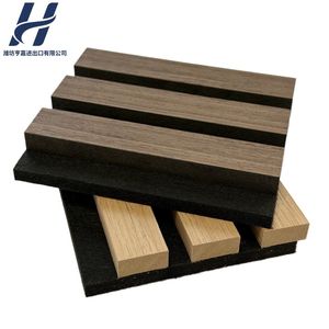Acoustic Wood Slat Panels for Modern Interior Design and Decoration