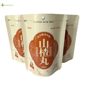Plastic Transparent Window Stand up Pouch with Resealable Zipper for Chips Cookies