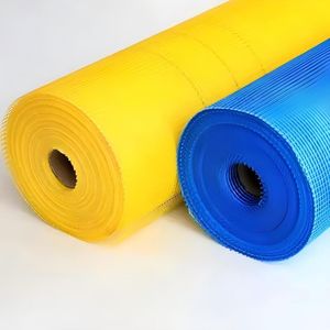 Red White Blue Orange Green Colorful Alkaline-Resistant Fiberglass Wire Mesh 45mm Plaster Tape Reinforcing Glass Fiber Net for Wall Building Material
