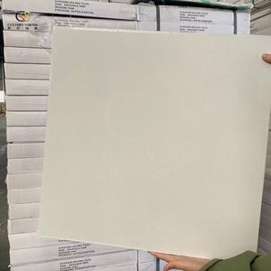 60*60 Modern Designs PVC Laminated Gypsum Board Waterproof False Ceiling Tiles