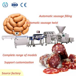 Beef Processing Sausage Production Line Meat Grinder Stuffer Vacuum Cup Marinating Making Machine