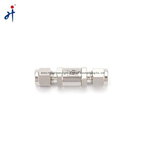 1/4", 1/2", 3/4" Stainless Steel Check Valve with Double Tube, Opening Pressure 0.3 Psi