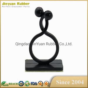 PA66 Self - Adhesive Wire Clamp / Plastic Cable Clamp/ Wire Clip