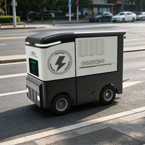 Mobile Energy Robot Portable Power Stations Energy Storage Charging Robot for EV