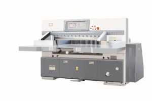 Program-Control Paper Guillotine Cutter Machine, 7" Color Screen