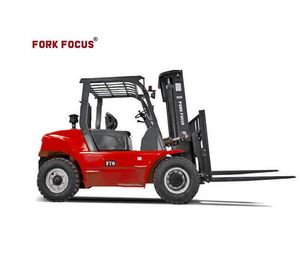 Heavy Duty Forkfocus Forklift 12 Ton Chaochai Engie Triplex Mast with Side Shifter