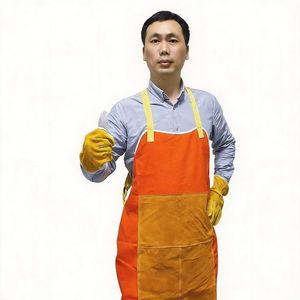 Top Popular Shockproof Latex Work Safety Welding Apron for Hardware Processing