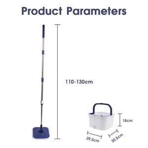 Efficient OEM Spin Mop for Clean and Dirty Water Management