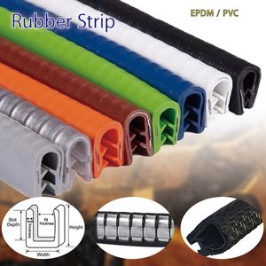 Anti-Cut Protective Trim Strip with PVC and Steel for Vehicle Door and Equipment Panel