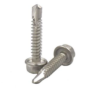 Heavy-Duty Galvanized Stainless Steel Hex Screws for Fastening