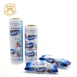 Tissue Plastic Packaging Paper Wrap BOPP Poly Printed Wet Wipes Packaging Film