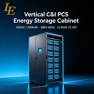 Modular Vertical PCS Energy Storage Cabinet 100kw 200kwh LFP Battery Cabinet Factory Warehouse Energy Arbitrage