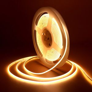 8mm Super Bright Warm White Flexible COB 320LEDs 12V 24V DC LED Strip Light