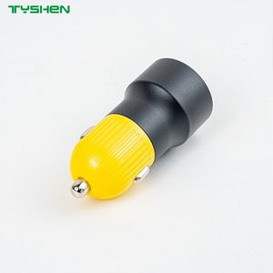 50W Dual Port USB-C USB-a Fast Car Charger Aluminum Alloy Adapter