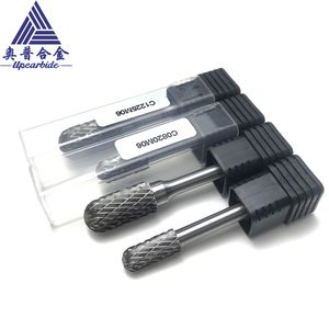 Factory Sale a, C, H, G, F Type Grinding Head Carbide Burr Solid Double Cut Tungsten Carbide Rotary Files for Carving