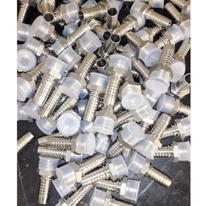 Hose Connector Stainless Steel Reusable Hydraulic Fittings Bsp Female Pipe Fitting Rubber Hose Fitting