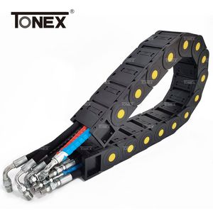 Nylon PA66 Plastic Cable Drag Chain Bridge Type Cable Carrier Chain CNC Drag Chain