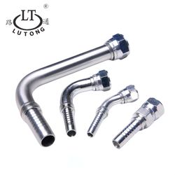 High Pressure Hydraulic Crimp Flange Tube Fittings Steel Customized Part Hydraulic Fitting